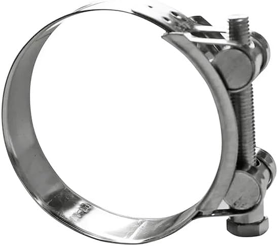 Durable 304 Stainless Steel Hose Clamps - Adjustable Pipe Clips for Exhaust Gas & Water Pipes(162-174mm)