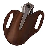Soporte para navajas de bolsillo, funda de piel para navajas plegables, soporte para navajas con clip para cinturón, funda organizadora de piel para hombre, cinturón para la mayoría de navajas de