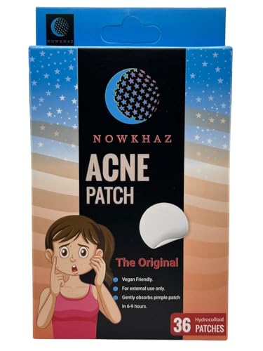 NOWKHAZ Pimple Patch, Find Your Perfect Match for Clearer Skin - 36 Patch Kit! Hydrocolloid, Microdart & Acne Patches + Invisible All-Day Wear