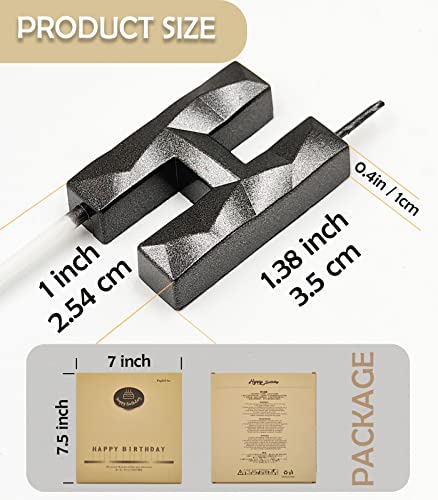 13Pcs Rose Gold Happy Birthday Cake Candles, Glittery 3D Diamond Shape Birthday Letter Candles For Cake Topper Diy Birthday Decorations Women Men Girls Boys Him Or Her #TOP3