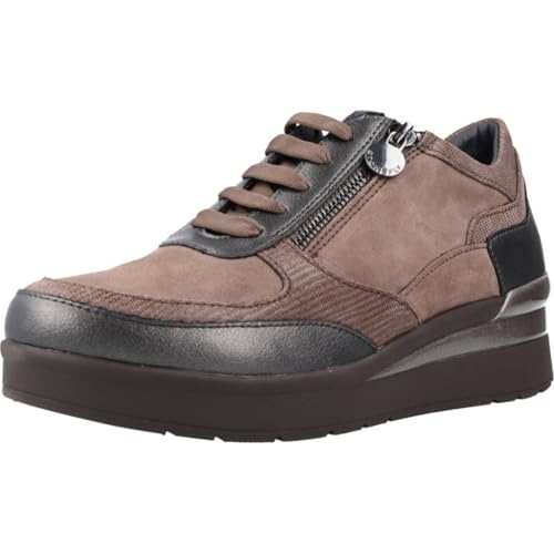 Deportivo Stonefly mujer cream topo calzado cómodo de cuña