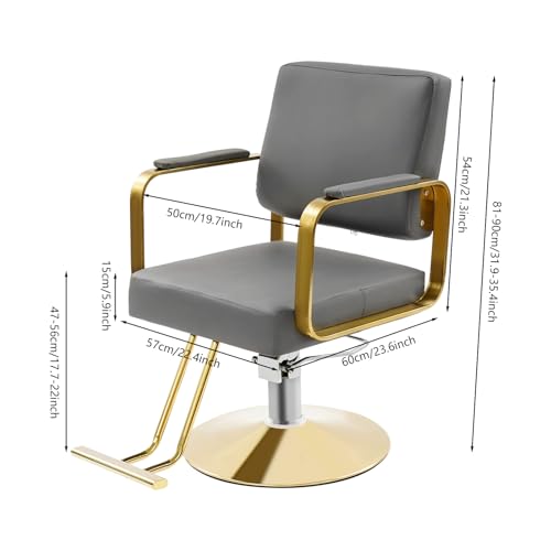 Image of Barber Chair,Salon Chair for Hair Stylist with Height Adjustment,360 Rotatable Salon Chair for Barber Store,Beauty Salons,Spas