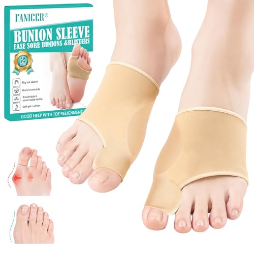 Chaussettes Protection Valgus,Chaussettes Valgus Pour avec Silicone Coussinet,Separateur Orteil,Réduit la Pression Confort,Elastique et Doux,Protège Contre...