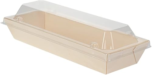 Miniatura 11 de Pequeño recipiente de madera de álamo para comida, forma cuadrada, 4.7 pulgadas, 100 unidades por caja, colección Taipei, utensilios de restaurante