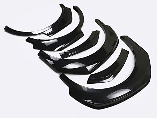 HIGH FLYING Front & back Fender Flares Protector Kit Glossy Black 6pcs for Toyota C-HR CHR 2018 2019 2020 2021 2022
