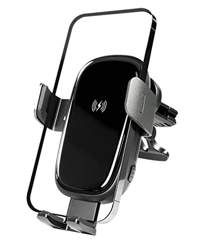 Logilink PA0277 - Supporto Di Ricarica Wireless Per Smartphone Da Auto, Girevole A 360°, Adatto Per Smartphone Da 4,7 A 7" - 2