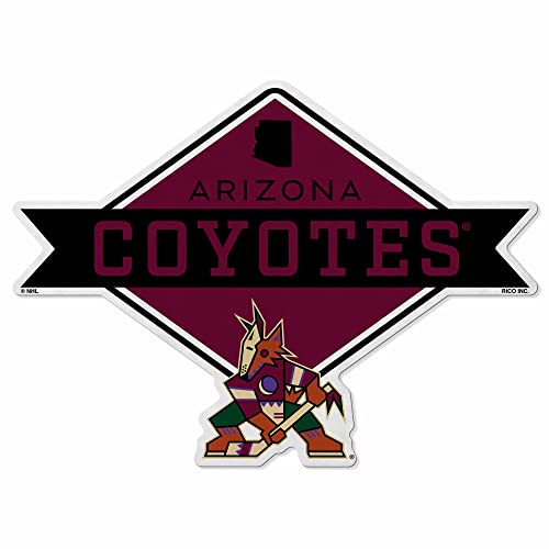 Rico Industries NHL Hockey Arizona Coyotes Diamond Shape Cut Pennant - Home and Living Room Décor - Soft Felt EZ to Hang