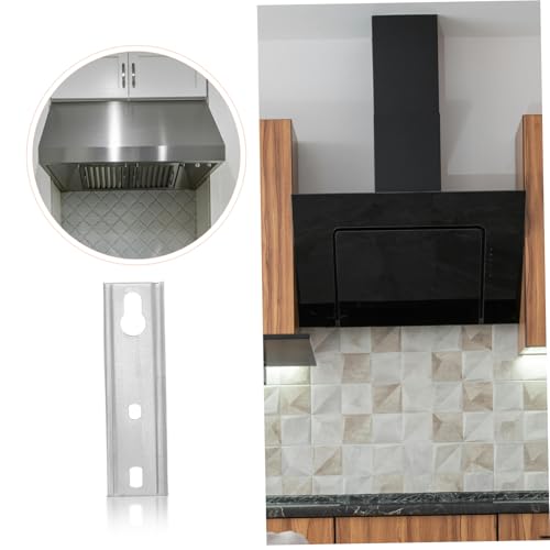Beatifufu Universal Wall Mount Range Hood Hook Metal Hooks for Chinese Style Range Hood Accessories Large Capacity Kitchen Hanger Plate Easy Installation Durable Stainless Steel
