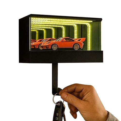Support pour clés à illusion de miroir LED pour illuminer une entrée sombre