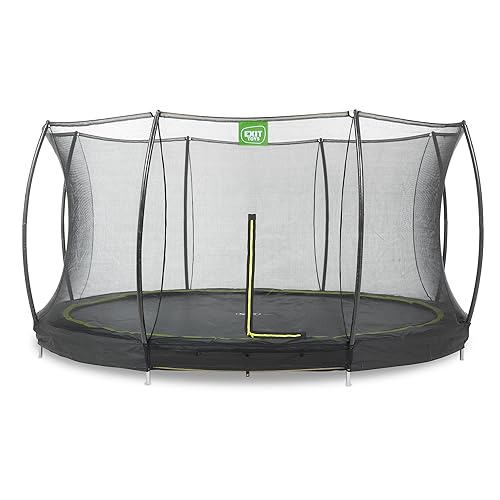 EXIT TOYS Silhouette Trampolin – Ø 427 cm – großes rundes Trampolin...