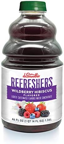 Dr. Smoothie Refreshers Wildberry Hibiscus,, 46 Fl Oz (Pack of 6)
