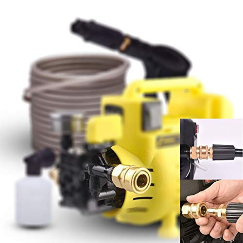 PLG High Pressure Washer Adapter,M22 Female to 3/8" Plug+M22 to 3/8" Coupler