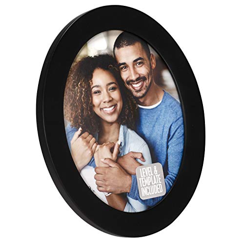 Malden International Designs 2163-80 Classic Oval Black Wood Picture Frame, 8X10, Black #TOP1