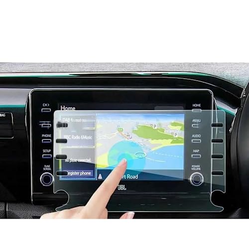 Film de protection en verre trempé pour écran navigation Toyota HiLux 2020 2021 de 8 pouces