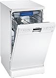 Extrem leise Siemens SR236W01ME Geschirrspüler Freistehend / A+ / 237 kWh/Jahr / 2660 L/jahr / Weiß / AquaStop / DuoPower-Doppelsprüharm