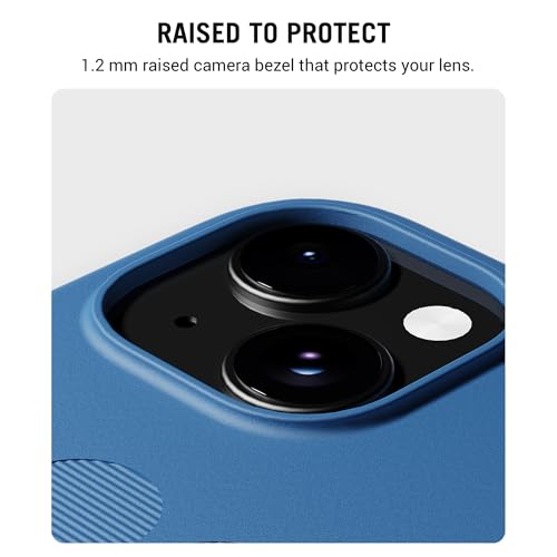 Image of DailyObjects iPhone 15 Stack Signature Magnetic Case Cover | Compatible with Magsafe | Camera & Body Protection | Shock /Scratch Proof| Dual Hybrid Protection | Wireless Charging - Indigo Blue