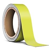 VViViD Yellow Matte Air-Release Adhesive Vinyl Pinstripe Tape Roll (1 Inch x 20ft)