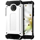 Funda híbrida en plástico blanco y TPU. Esta funda para teléfono está hecha de partes modulares con un marco de TPU suave (muy similar a la silicona) y un respaldo de plástico duro duro. Esta combinación garantiza las mejores características a prueba de golpes del bolsillo del teléfono celular.
