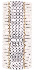 White Cheer Bracelets(24pcs)