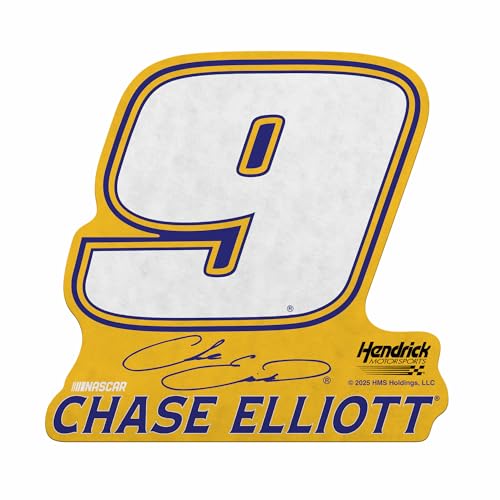 Rico Industries NASCAR Racing Chase Elliott Shape Cut Pennant - Home and Living Room Décor - Soft Felt EZ to Hang