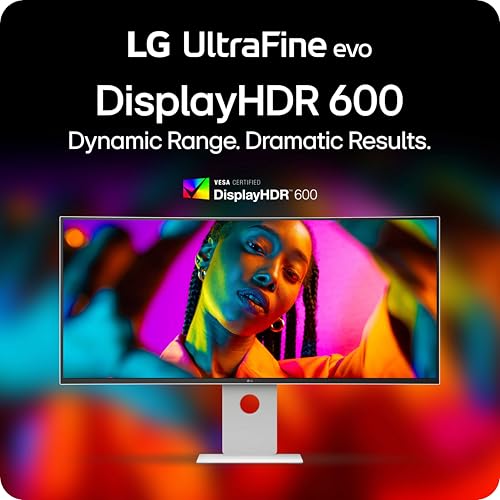 Image of LG 40U990A-W 40-inch Ultrafine evo 5K2K WUHD (5120 x 2160) Nano IPS Curved Monitor, Thunderbolt 5, DisplayHDR 600, Built-in Speaker, 120Hz, HDMI 2.1, DP 2.1, USB C, Tilt /Height /Swivel Stand, White