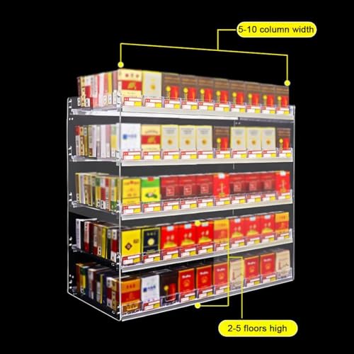 Expositor de cajetillas acrílico ideal para estancos modernos y tiendas 6