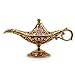 AVESON Classic Vintage Collectable Rare Legend Aladdin Magic Genie Costume Lamp Home Table Decoration & Gift, Golden Red