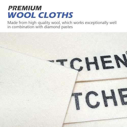 image for SCOTTCHEN 4Pcs Wool Cloths for Buffing,Polishing and Lapping, 6