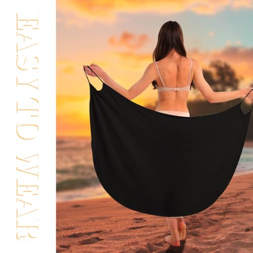 Image of PALAY Beach Wear Dress for Women Stylish Solid Spaghetti Strap Wrap Swimsuit Cover Up Lightweight Sarong Beach Outfits for Women