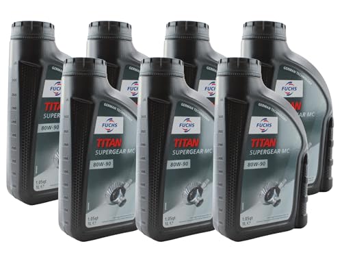Fuchs 7 Liter TITAN SUPERGEAR MC SAE 80W-90 Gear Oil (7 x 1L)