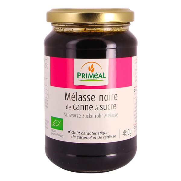 Epicerie Priméal - Mélasse noire de canne à sucre 450g - unité