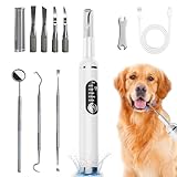HUAJUN Kit de Nettoyage Tartre Dentaire à Ultrasons pour Chien et Chat, Detartreur Dentair...