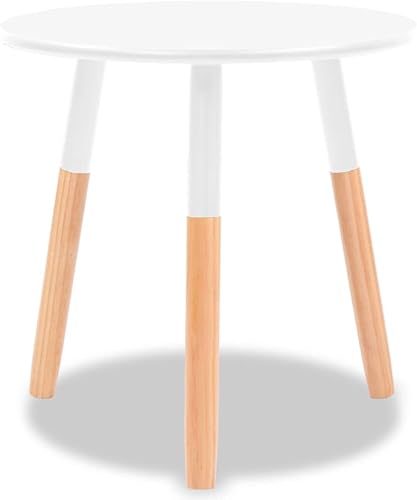 Miniatura 4 de vidaXL 2 mesas auxiliares de madera de pino macizo, mesas de sofá de café de madera multicolor