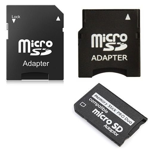 SANOXY Memory Card Adapter Kit: MicroSD to Mini - MicroSD to SD - MicroSD to MS Pro Duo