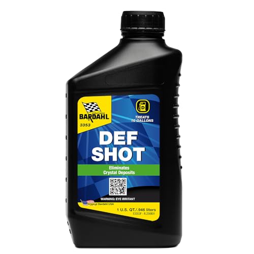 Bardahl DEF-Shot 3353 - The Ultimate DEF Cleaner and Anti-Crystallization Diesel Additive Reducing DEF Consumption - 32oz
