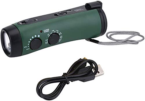 Funk-Solar-Handkurbel Notfall Radio AM/FM-Radio-Multifunktions-Kurbel-LED Camping Notfall Taschenlampe Radio Taschenlampe Handy-Ladegerät
