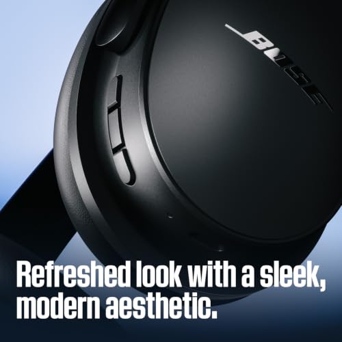 Image of Bose QuietComfort Headphones (2nd Gen) - Wireless Headphones, Active Over Ear Noise Cancelling and Mic, Immersive Audio, USB-C Charging and Lossless Audio, Up to 24 Hours of Play time, Black