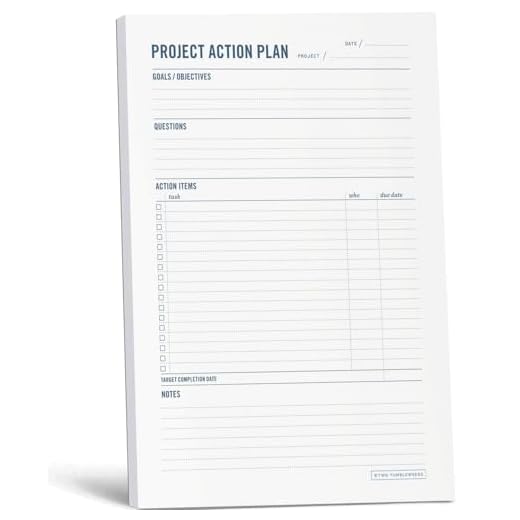 Project Planner Notepad (7 x 10")