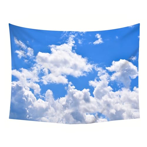 Tapiz para colgar en la pared exterior e interior de 150x150 cm de cielo azul 5