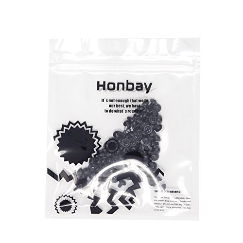 Honbay 100Pcs M3X5 Round Head Pc Mounting Computer Screws Computer Case Fixed Motherboard Screw (Black Zinc) #TOP6