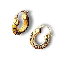 Round gold leopard print