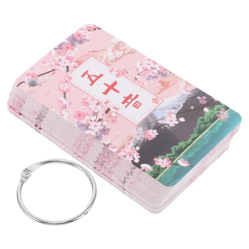 Image of Japanese Learning Flashcards for Beginners, Paper Metal Ring Cards