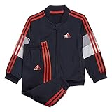 adidas shiny tracksuit bottoms Soft fabric adidas Kinder I Shiny TS Tracksuit, top:Legend Ink/hi-Res red s18 Bottom:Legend Ink f17/hi-Res red s18, 912M
