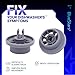 BlueStars 165314 Dishwasher Lower Rack Wheel Bosch Dishwasher Parts - Compatible for Bosch & Kenmore Dishwashers - Replaces 420198 423232 AP2802428 PS8697067 00420198 PS3439123 EAP3439123 - PACK OF 4