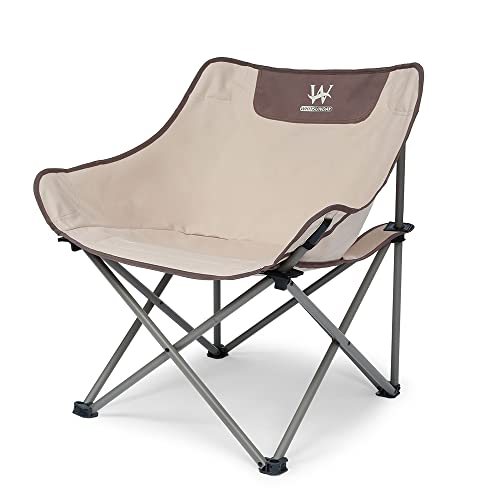 Whitsunday Outdoor Foldable Camping Chair With Built-In Side Pocket (1, Ivory) #TOP7