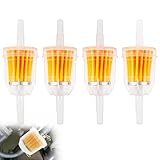 Lumi Zenva 4 Stück Universal Benzinfilter – 6mm & 8mm Kraftstofffilter für...