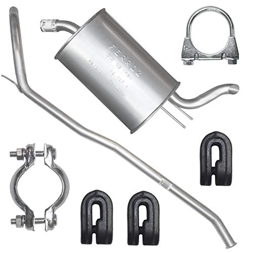 Pot d’échappement central + pot d’échappement arrière + éléments de montage Cover