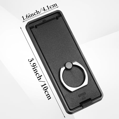 Ptwola Universal Tablet Ring Holder Black Tablet Stand Foldable Multi Angle Tablets Grip Stand Adhesive Tablets Kickstand Attachment Desk Accessories for More Reader PC Laptop photo 2