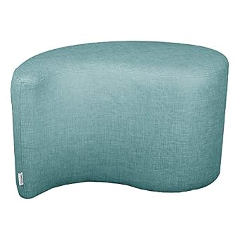 Learniture Structured Teardrop 18" H Stool -Flexible Modular Collaborative Soft Seating for Office, Home, Lounge and School Classrooms with Durable Frame