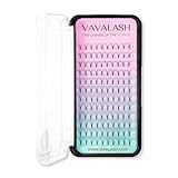 Eyelash Extension 0.07 mm D Curl Mixed Length Russian Volume Eyelashes 7D Short Stem Fans Individual Cluster Lashes Pre-fanned Volume Eyelash Extensions Knot Free Mink Lashes Supplies（7D-0.07-D-Mixed)